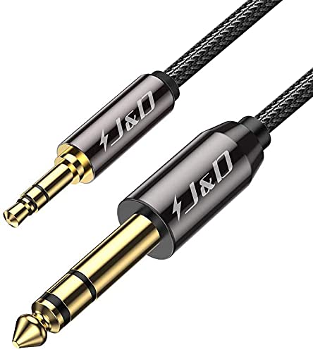 3,5 mm male à 6,35 mm TRS Femelle cable Audio Professionnel, cables Jack  stéréo avec connecteur plaqué Or (0,2 m, Gris) (d'or) - Cdiscount  Instruments de musique