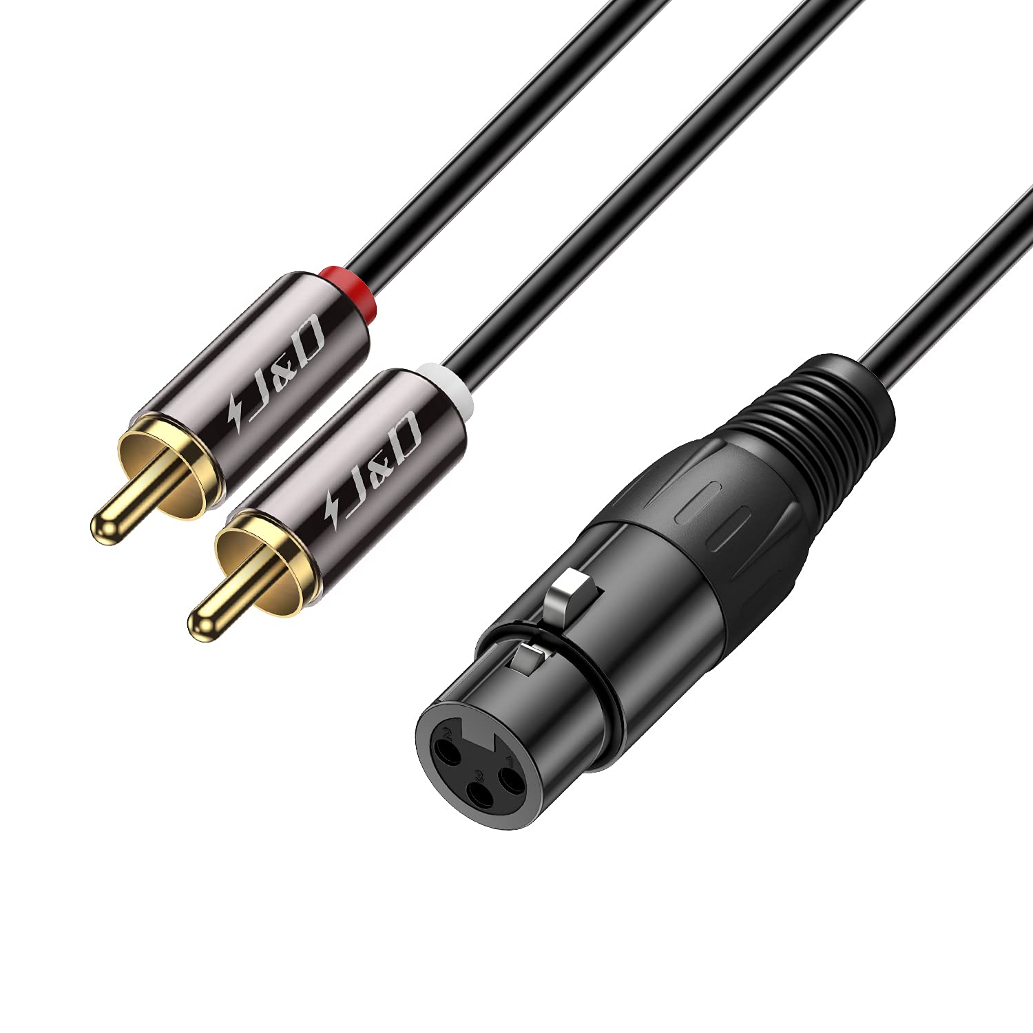 12 ft. 3.5 mm Stereo Male to 2 RCA Male Audio Cable