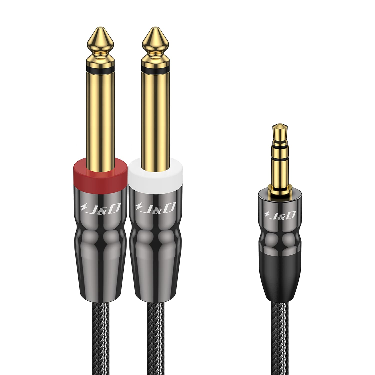  3.5mm Stereo Male to Dual 3.5mm Mono Male Audio Cable