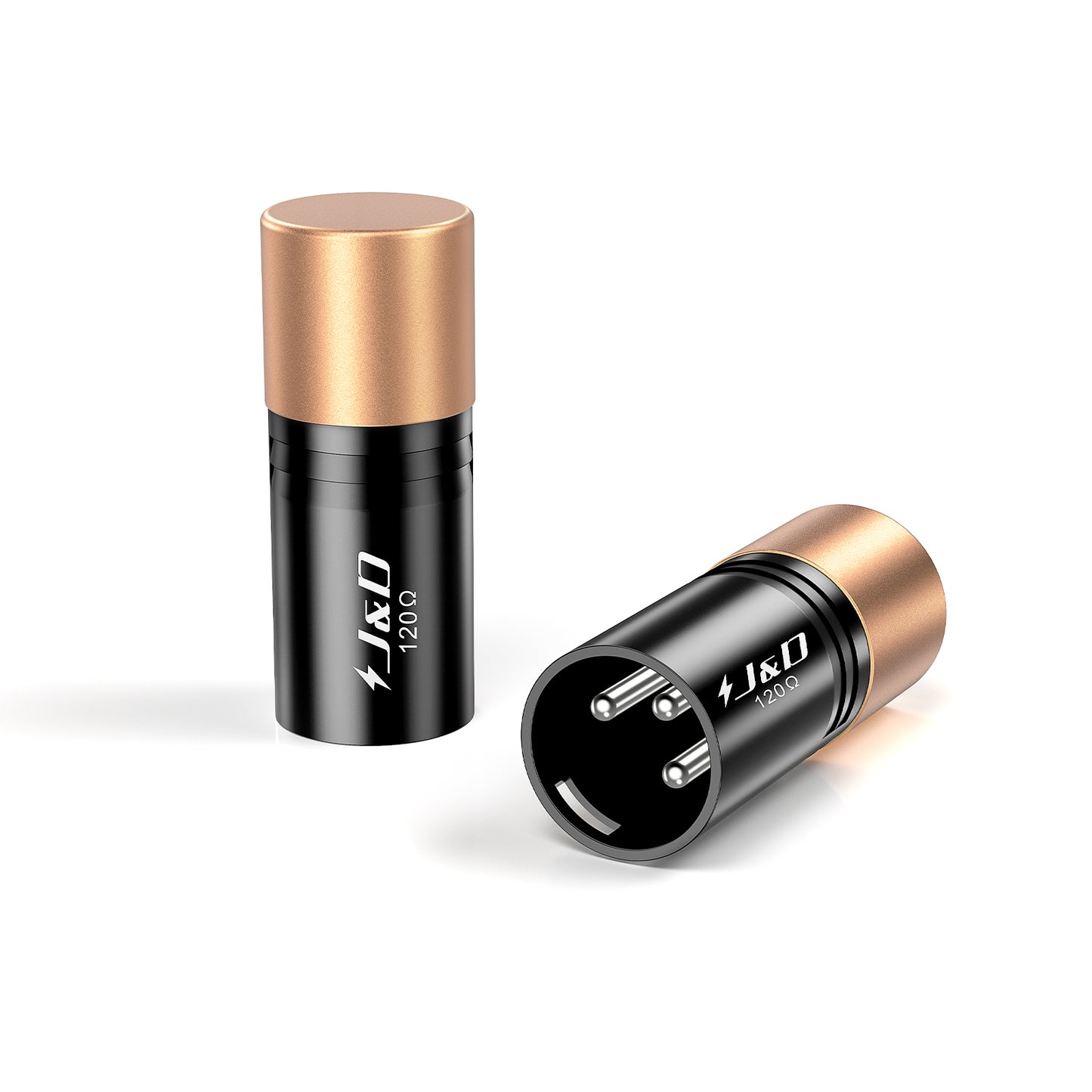 3-Pin DMX Terminator 4 Pack, 120 Ohm XLR Plug for Stable Flicker-Free Lighting