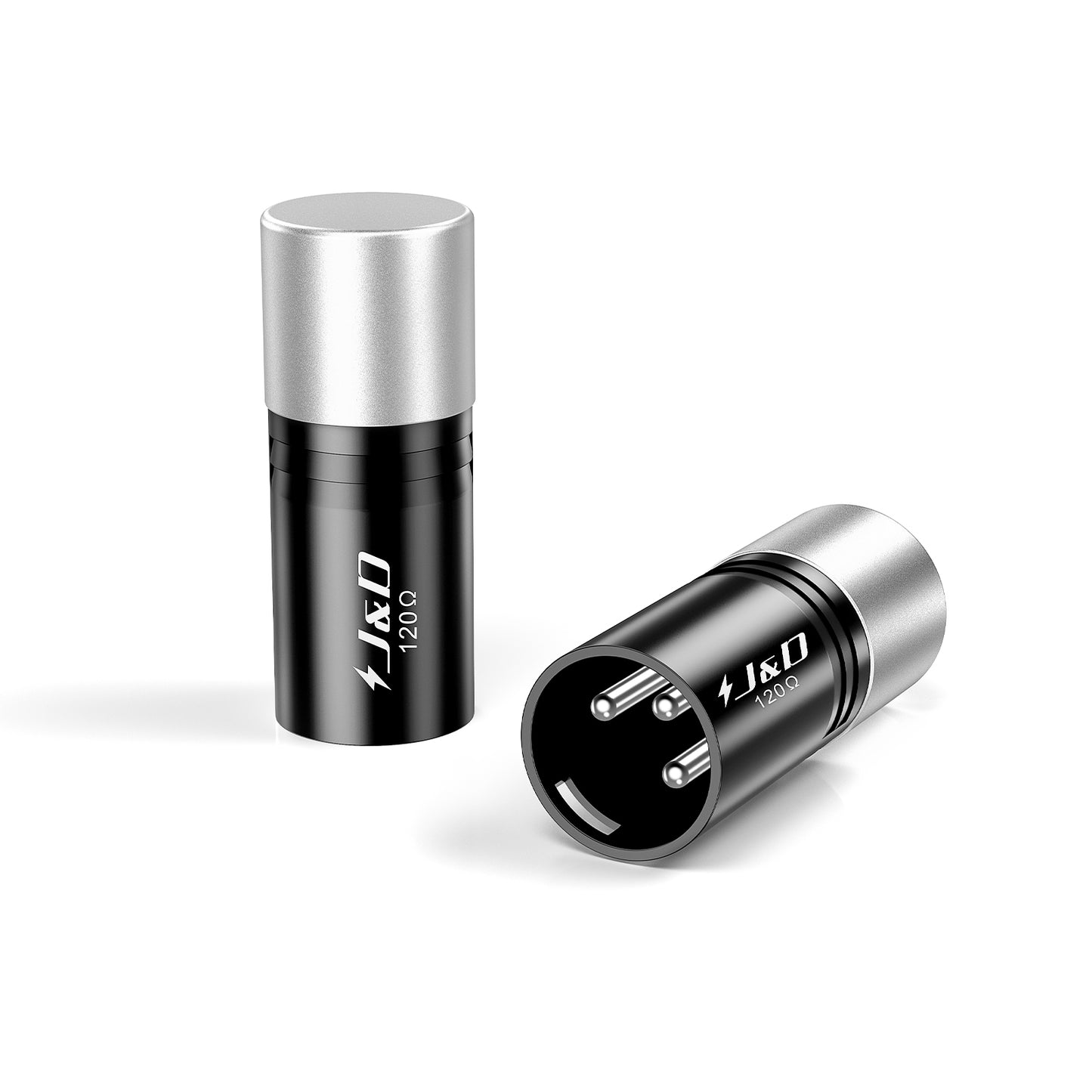 3-Pin DMX Terminator 4 Pack, 120 Ohm XLR Plug for Stable Flicker-Free Lighting