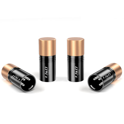 3-Pin DMX Terminator 4 Pack, 120 Ohm XLR Plug for Stable Flicker-Free Lighting