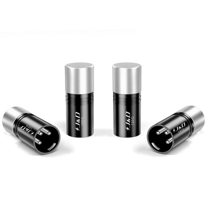 3-Pin DMX Terminator 4 Pack, 120 Ohm XLR Plug for Stable Flicker-Free Lighting