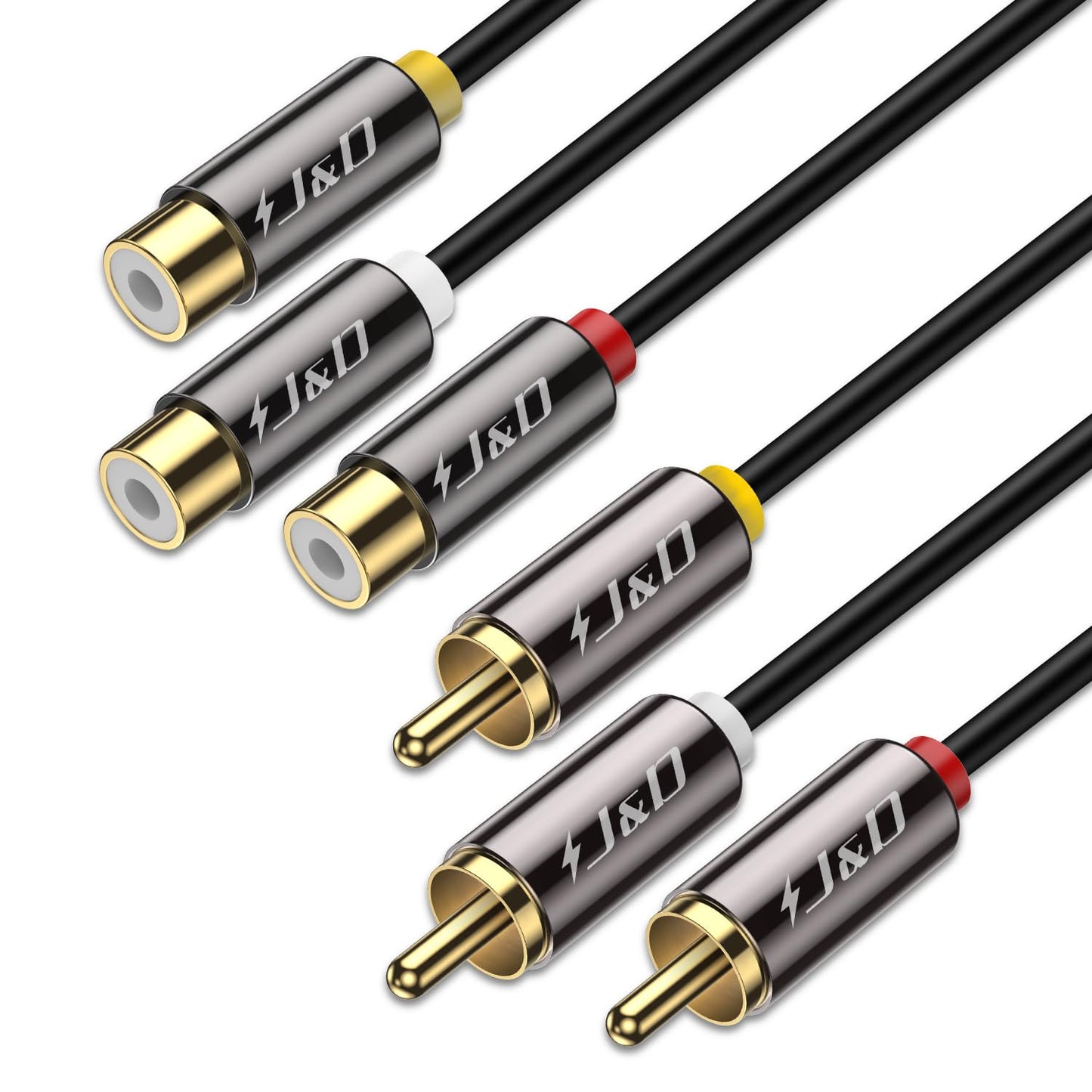 3RCA auf 3RCA M/F Stereo-AV-Verlängerungskabel