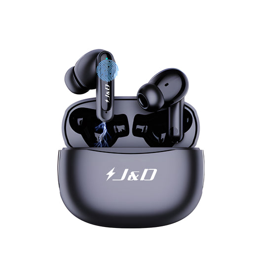 J&D ANC Bluetooth 5.3 Earbuds, 48H Playtime, IPX5