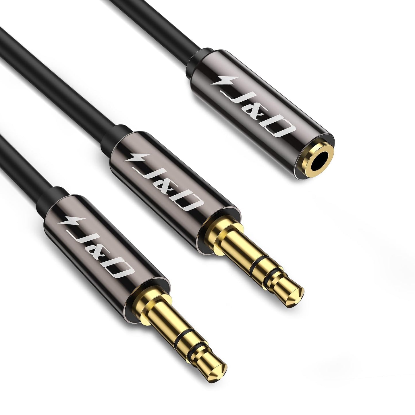 Cavo audio stereo con splitter a Y da 3,5 mm TRS femmina a 2 x 3,5 mm TRS maschio
