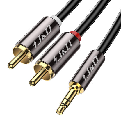RCA Audio Cable, 3.5mm Male to 2 RCA Phono Male Stereo Audio Adapter Aux Cable