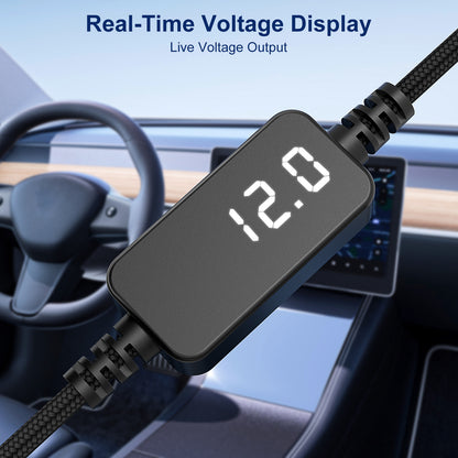 USB C to 12V Car Cigarette Lighter Adapter Cable with Voltage Display, 18W