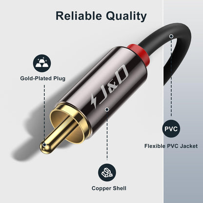 2RCA Male to 2RCA Male Stereo Audio Cable