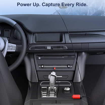 J&D USB-C to 12V Car Socket Adapter, 36W PD, for Dash Cam, GPS, Red