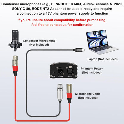 USB Type C to XLR Microphone Audio Cable
