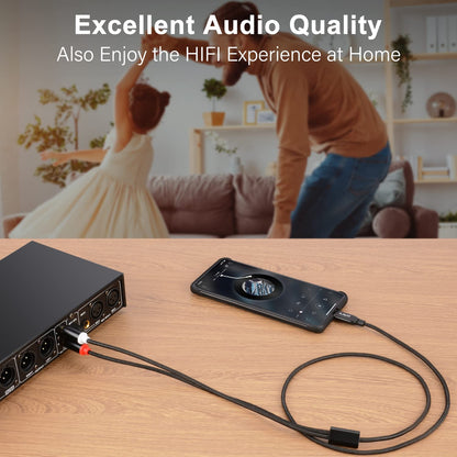 USB Type C to RCA Audio Cable, Type-C to 2RCA Male Y Splitter