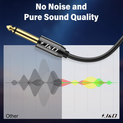 USB Typ C auf 6,35 mm 1/4 Zoll Stecker TS Mono Audiokabel