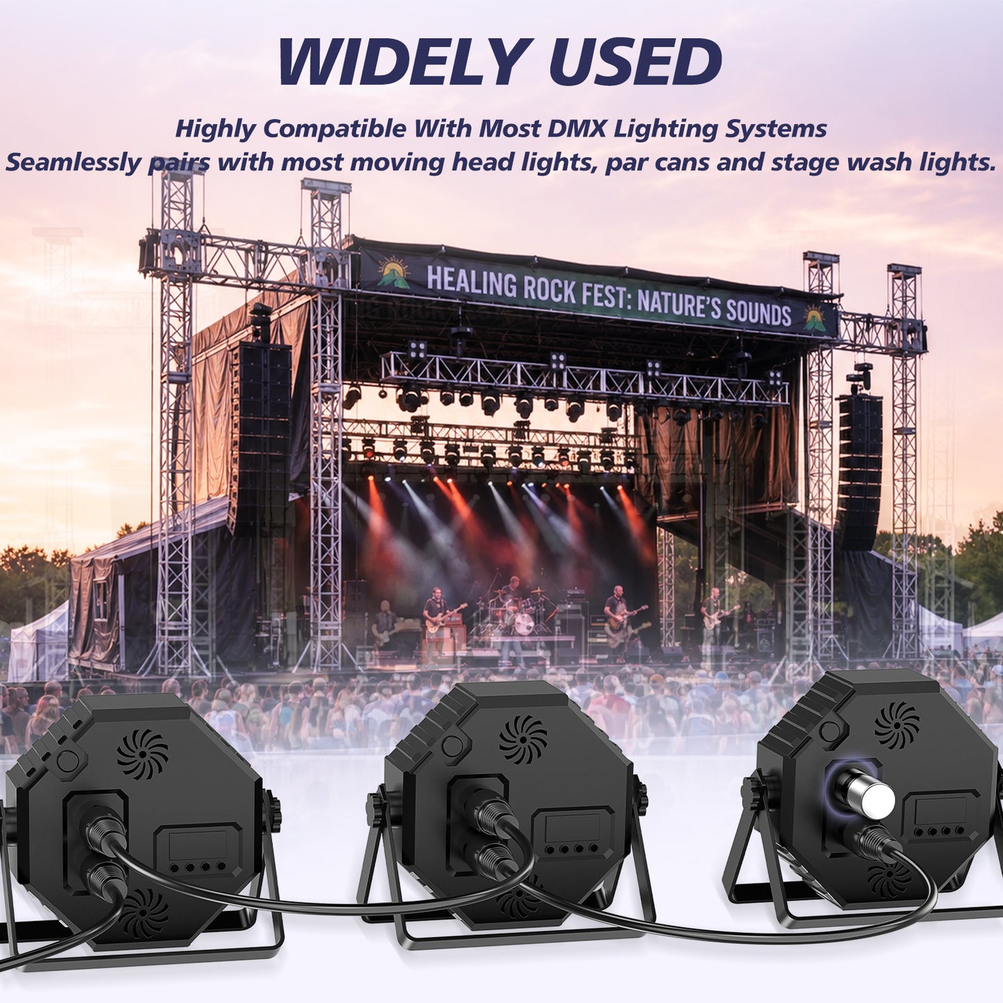 3-Pin DMX Terminator 4 Pack, 120 Ohm XLR Plug for Stable Flicker-Free Lighting