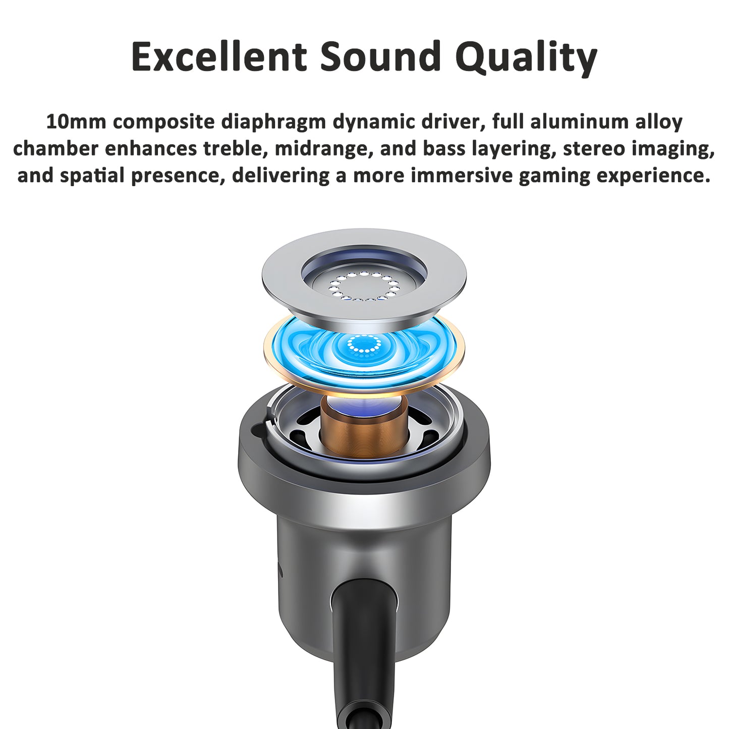 J&D Type-C In-Ear Metal Earphones with Magnetic Storage, 0-Lag Wired Audio & High-Fidelity Sound