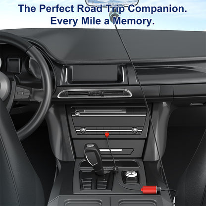 USB C to 12V Car Cigarette Lighter Adapter Cable with Voltage Display, 18W
