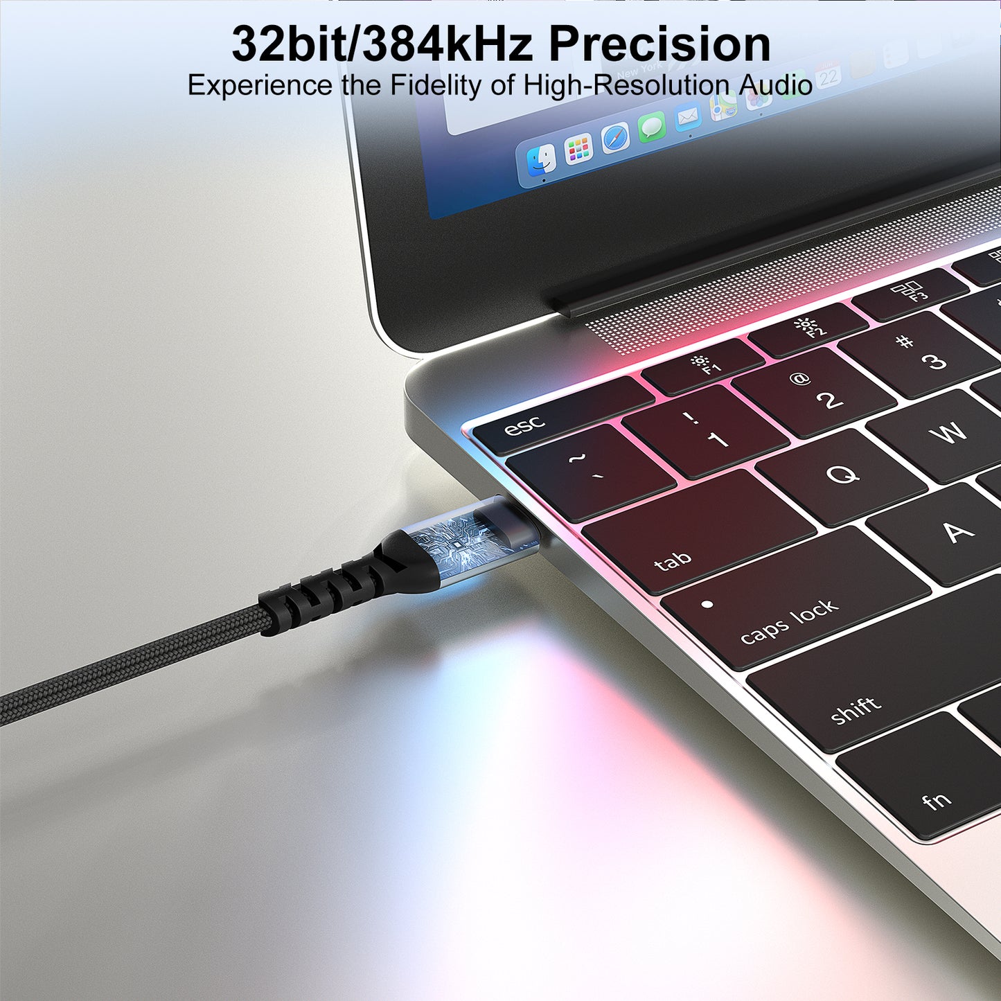 J&D USB C to 1/4 Audio Cable, Type-C to Dual 6.35mm Jack for iPhone, Galaxy, Laptop