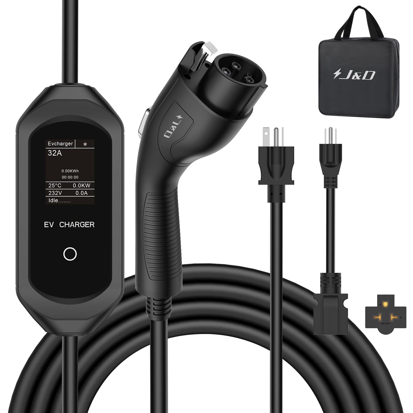 Save 60% - EU Schuko Plug EV Type 2 Charger Cable for Tesla – J&D Tech