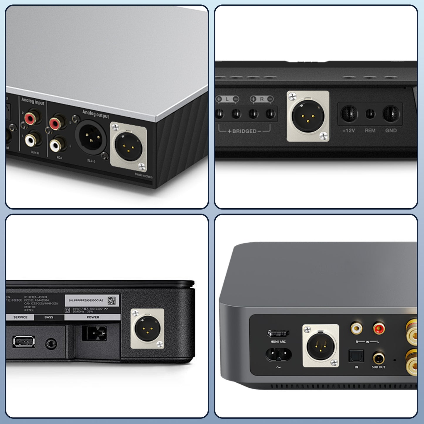 J&D 2-Pack D-Type XLR Cables, Female to Male, 2ft - Pro Audio, Stage, No Solder