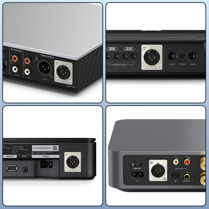 J&D 2-Pack D-Type XLR Cables, Female to Male, 2ft - Pro Audio, Stage, No Solder