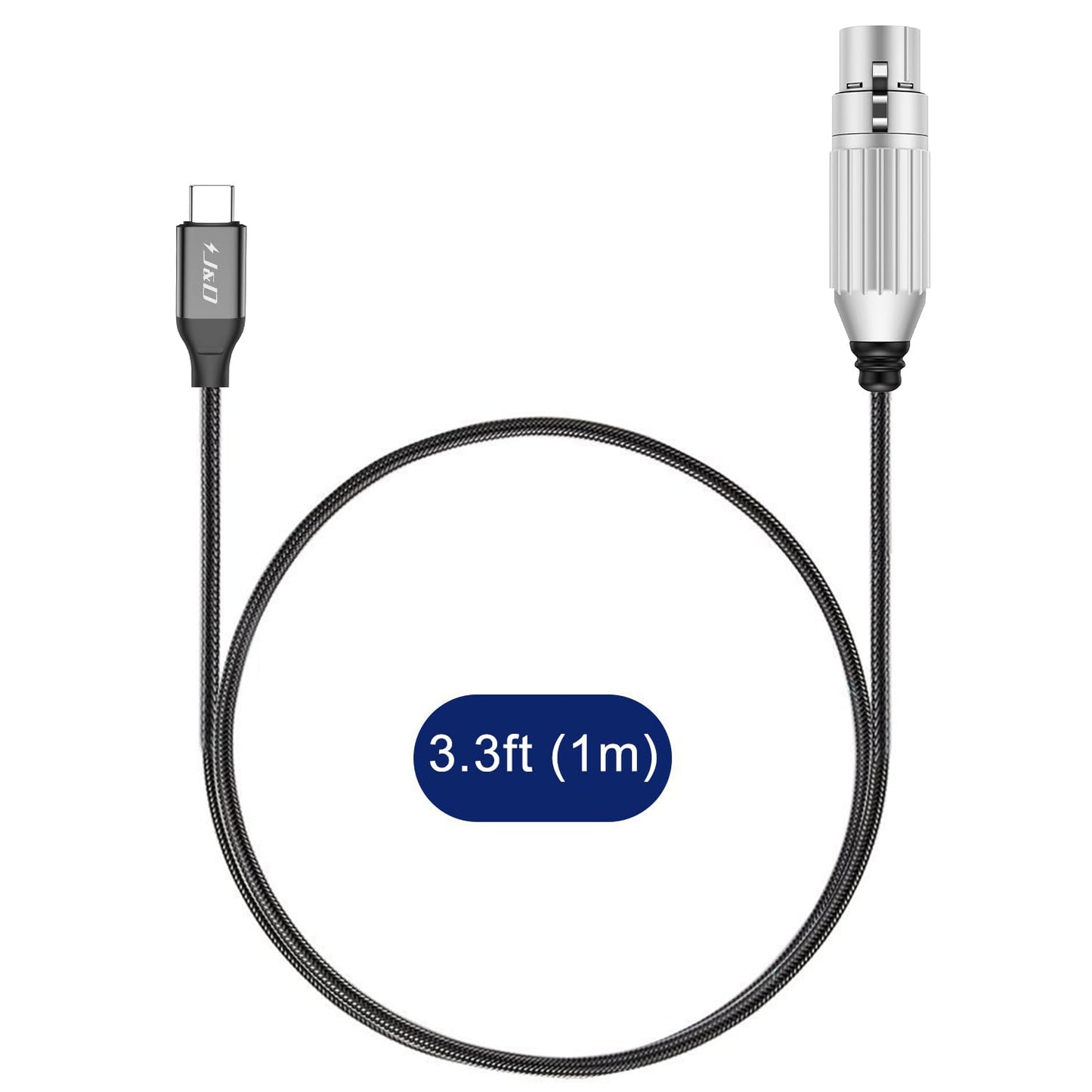 USB Type C to XLR Microphone Audio Cable