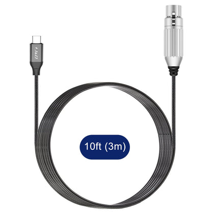 USB Type C to XLR Microphone Audio Cable