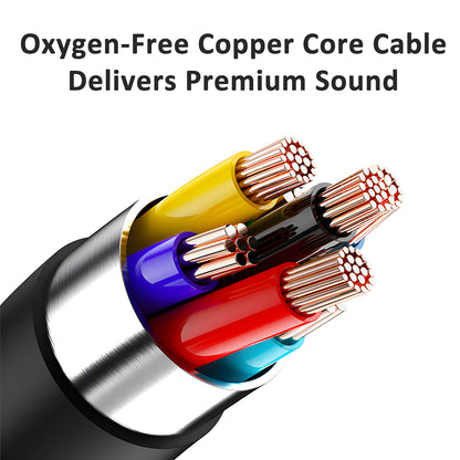 J&D Type-C In-Ear Metal Earphones with Magnetic Storage, 0-Lag Wired Audio & High-Fidelity Sound