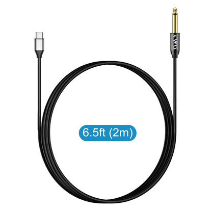 USB Typ C auf 6,35 mm 1/4 Zoll Stecker TS Mono Audiokabel