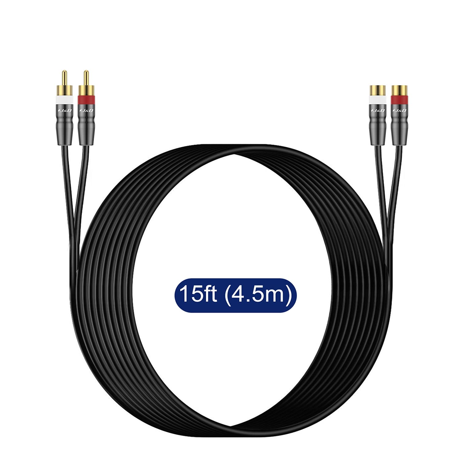 1,5 m 5 pi Y 3,5 mm Prise Jack Audio 1 Male à Mâle Dual 2 Câble