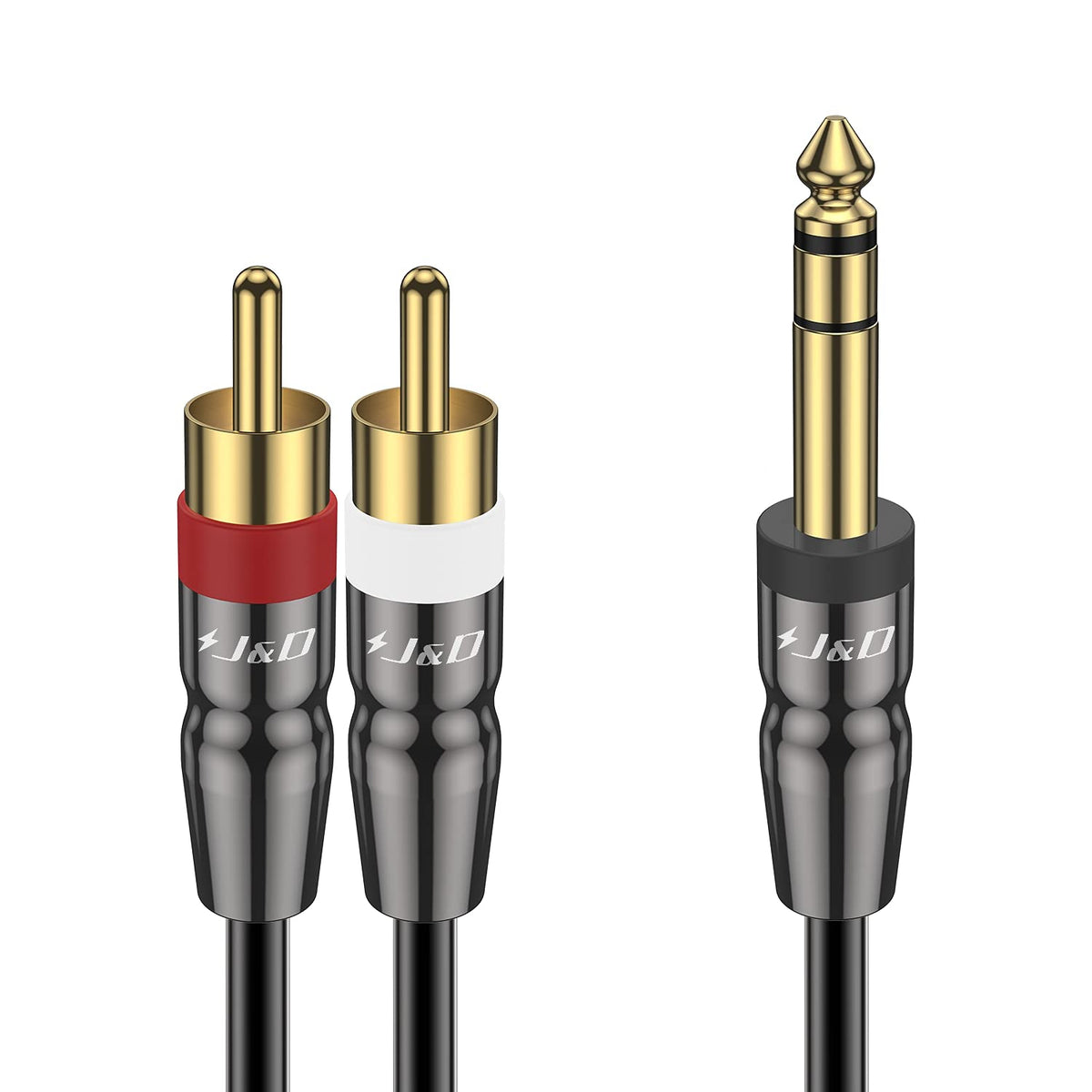 JD Câble RCA vers Jack 3.5mm de Rallonge, Adaptateur Audio Stéréo JD Câble RCA vers Jack 3.5mm de Rallonge, Adaptateur Audio Stéréo