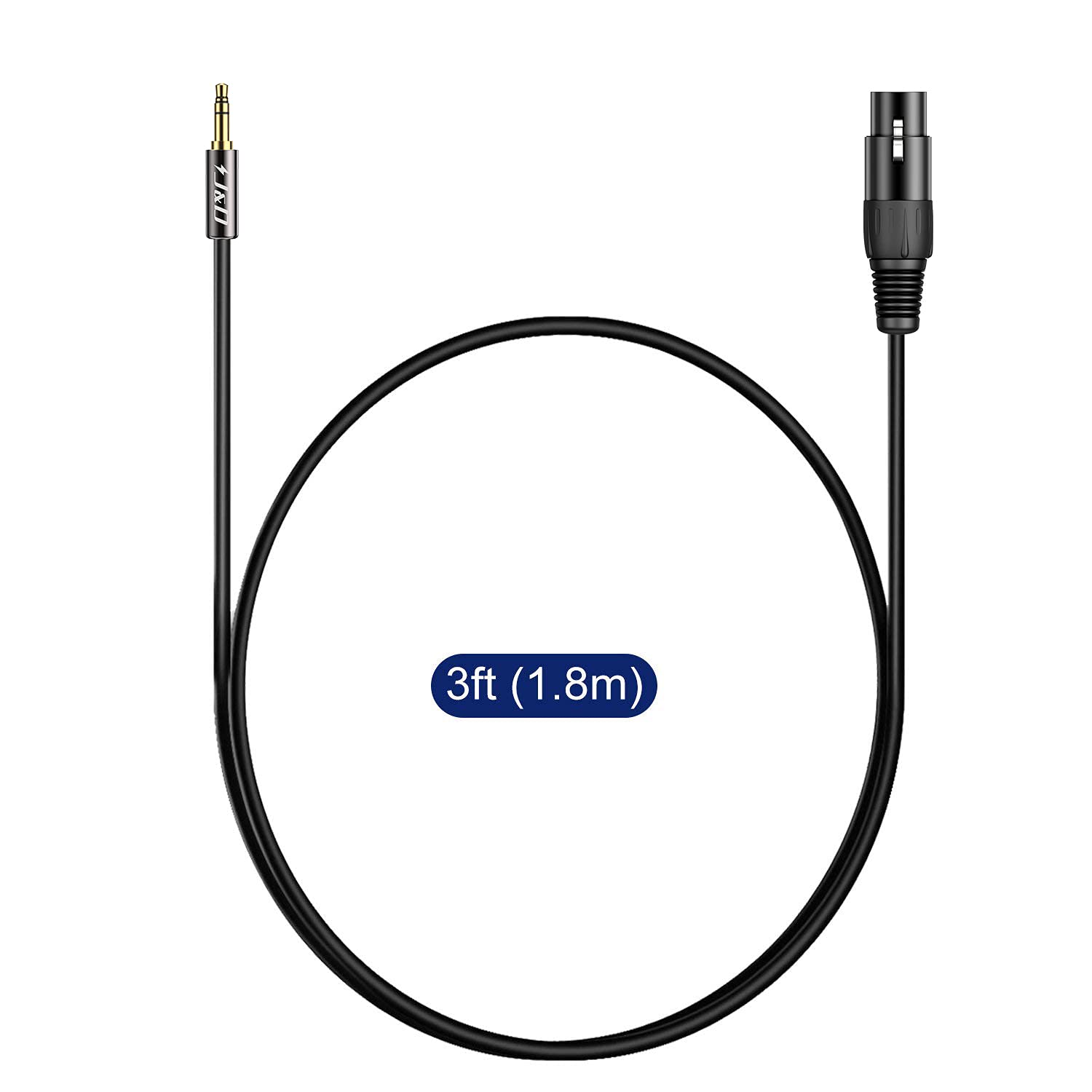 3.5mm to Mini XLR Cable, Balanced 1/8 inch Mini Jack TRS Stereo
