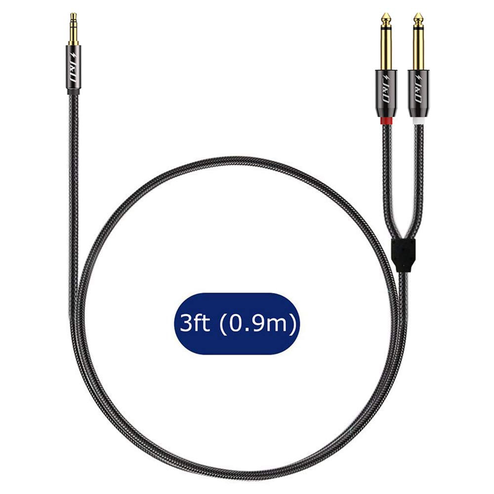 J&D Audiowave 1/4 Inch TRS Kabel – 6,35 Mm Man – Man – 1,8 Meter – Verguld – PVC – Gebalanceerd Stereo