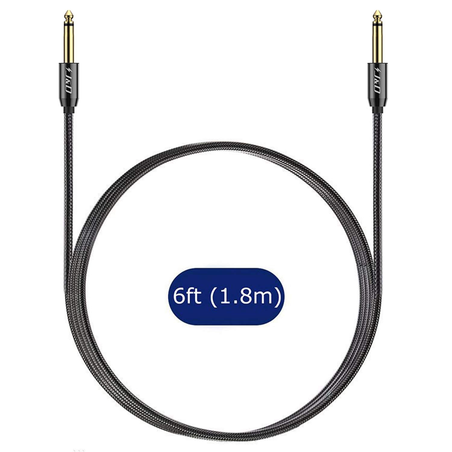 Adattatore Audio Mono TS 6.35 Mm Jack Maschio A Femmina Cavo 1/4 Adattatore Audio Mono TS 6.35 Mm Jack Maschio A Femmina Cavo 1/4