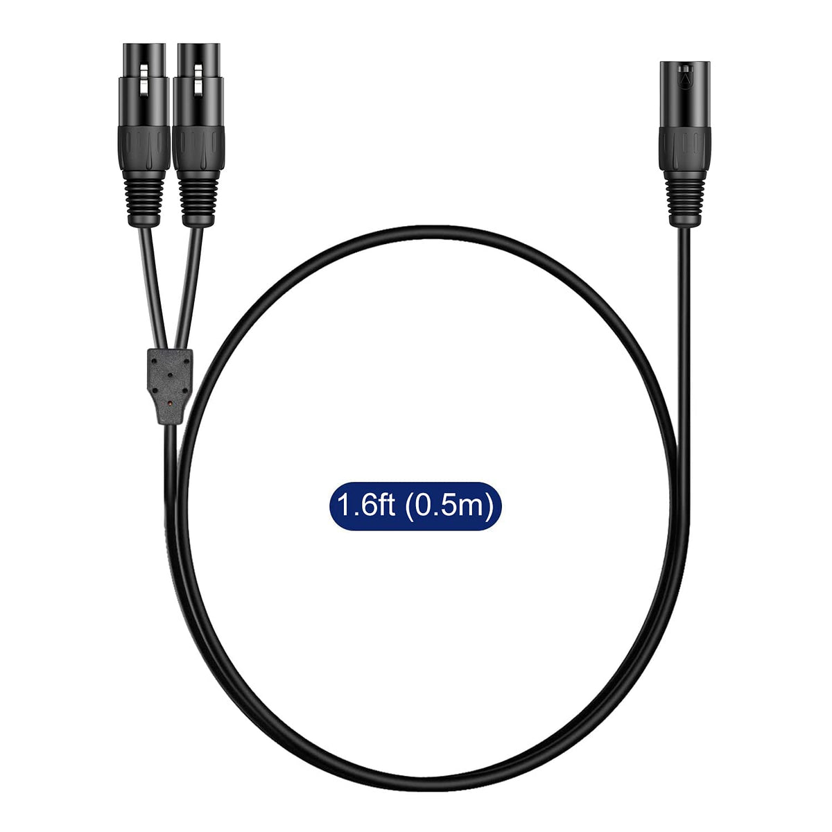 Set 2 Adattatori XLR Femmina A XLR Femmina, 3 Poli, Deetech, Metallo, Nuovi