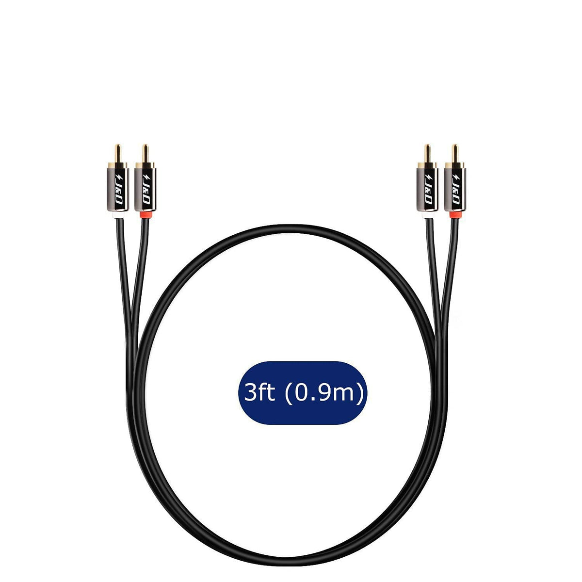 3.5mm Male Stereo to 2 Male RCA Audio Adapter Cable - 25 Feet 3.5mm Male Stereo to 2 Male RCA Audio Adapter Cable - 25 Feet