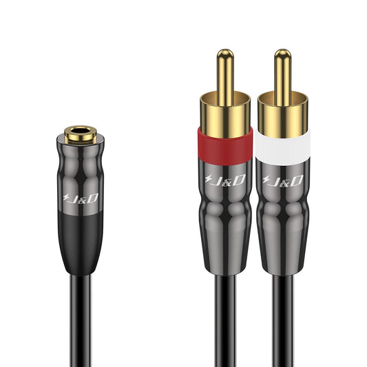 1/8 inch to Dual 2RCA Audio Cable